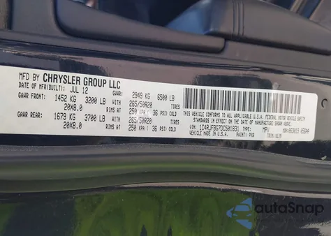 2013 Jeep Grand Cherokee Limited from USA, damaged, VIN 1C4RJFBG7DC501831